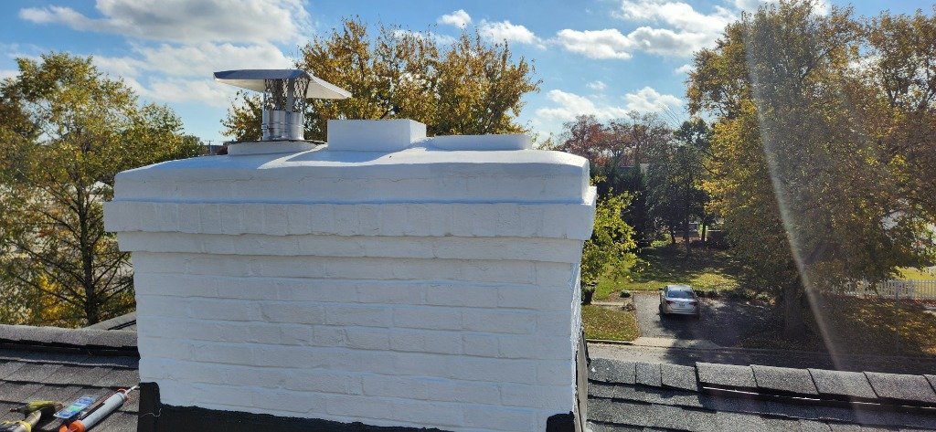 Completed Chimney Restoration in Baltimore